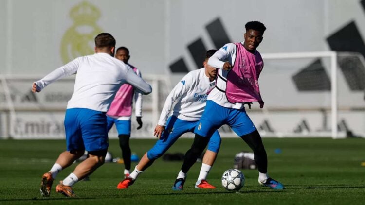 Entrenamiento Real Madrid Monaco