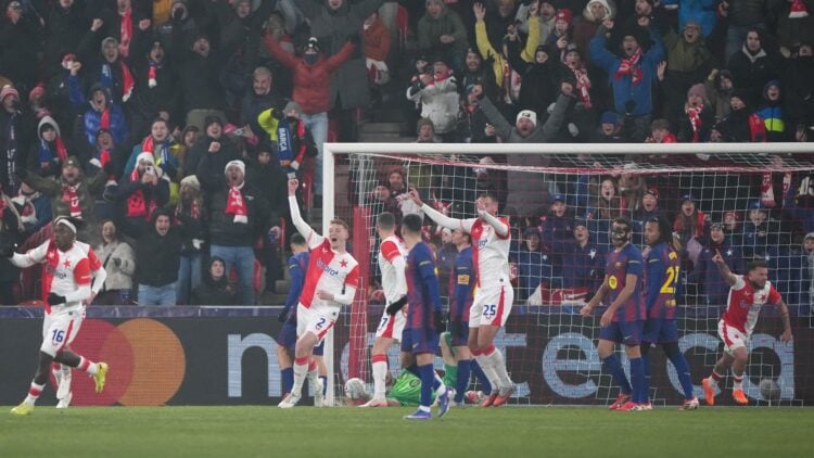 Barça gol en contra Slavia